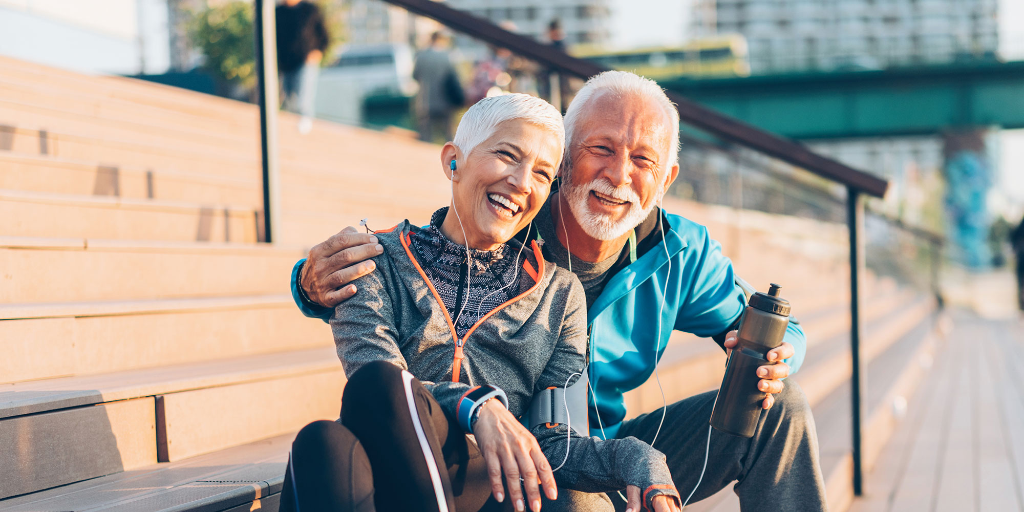 Donor - Senior couple sitting together